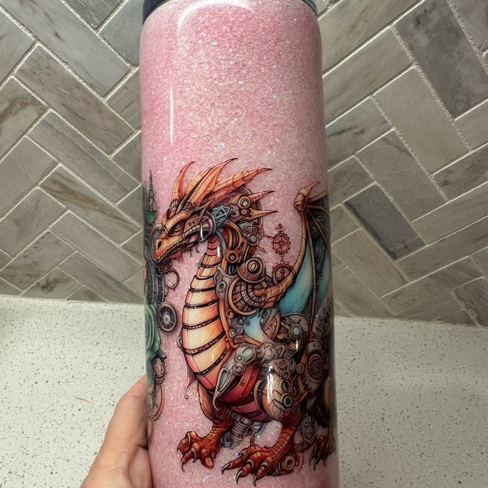 Pink Dragon Tumbler